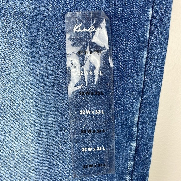 NWOT KanCan Womens Jeans SZ 22 Stretch Flare Distressed Bottom Unique High Rise - Picture 4 of 13